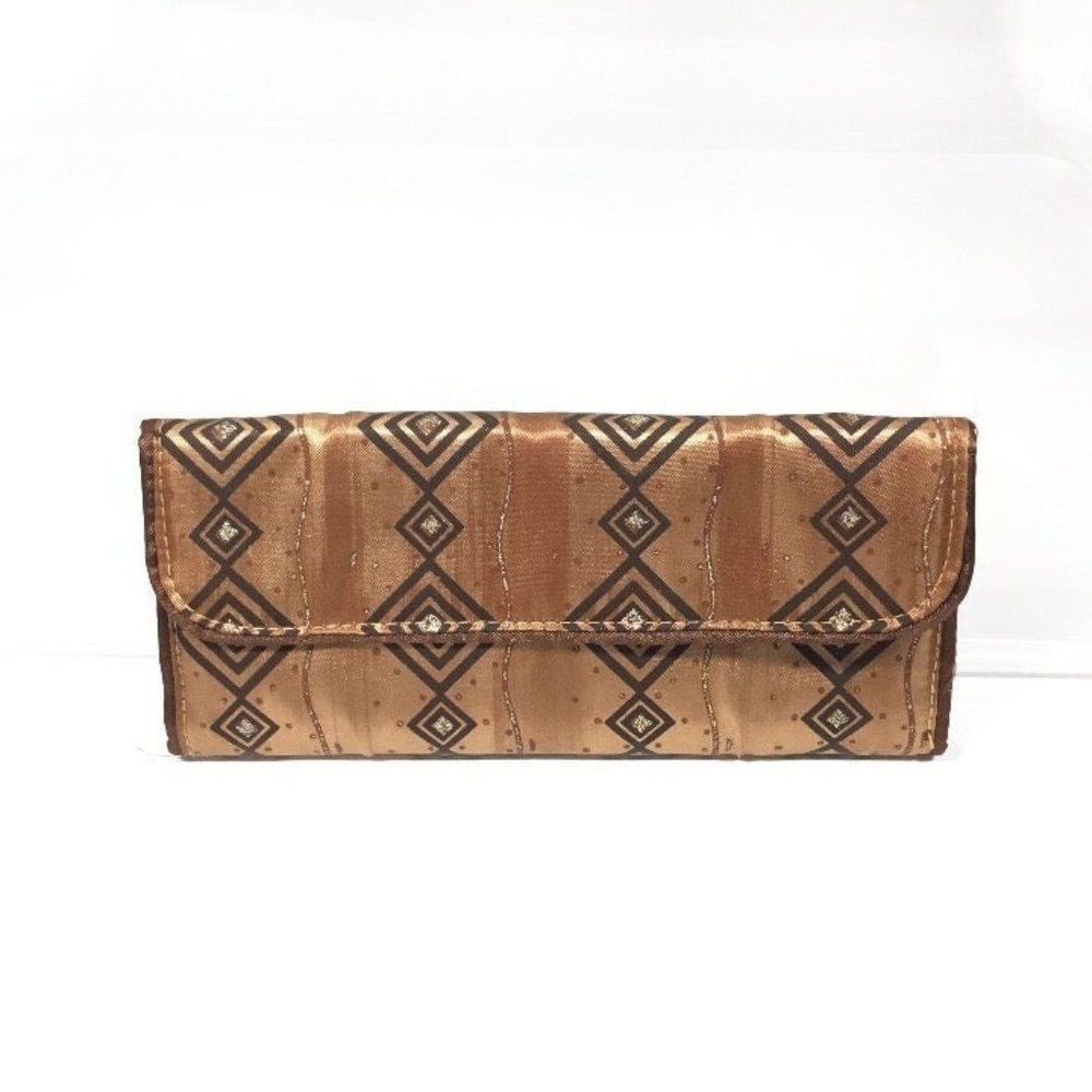 Retro Geometic Satin Fabric Jewelry Bag